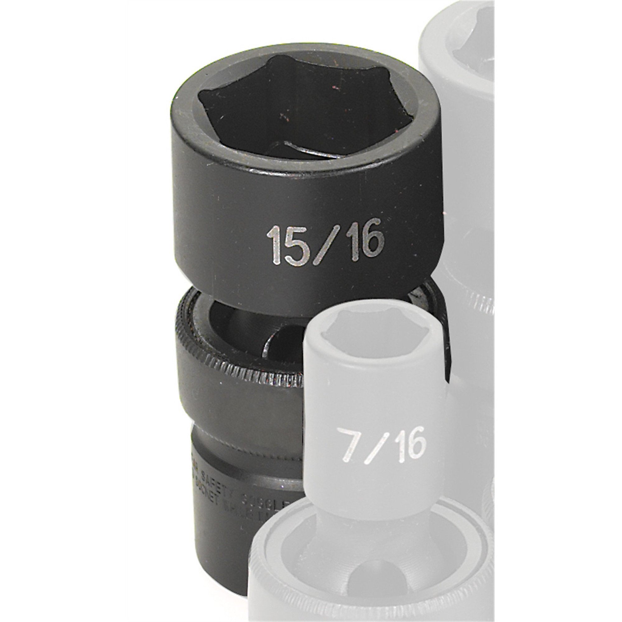 Grey Pneumatic Tools 15/16in. Universal Impact Socket — 1/2in. Drive, 6-Point, Model# GRE2030U